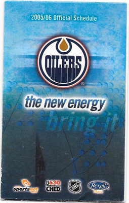 2005-06 Edmonton Oilers Official Schedule