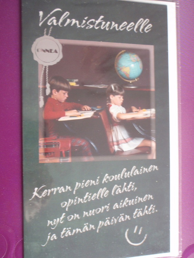 Valmistuneelle onnea tk plus kuori