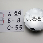 Jeep vannekeskiöt – Jeep, Kromi – 64mm (4kpl sar - pikkukuva 2