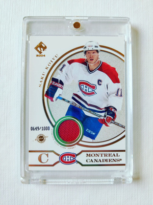 Saku Koivu - 2004 Private Stock Game-Worn Jersey /1000