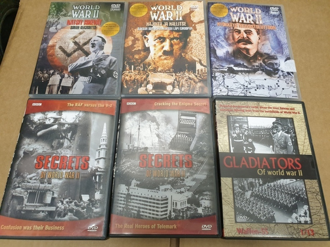 DVD:t 6x Toinen Maailmansota (HITLER)