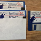 Logitech PaintShow Plus (1988) – ohjekirja + Addendum + levy - pikkukuva 2