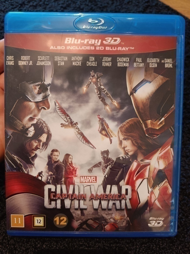Captain America: Civil War (2016) Blu-ray 3D + Blu-ray