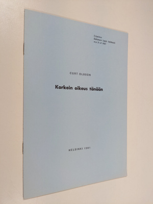 Curt Olsson : Korkein oikeus tänään