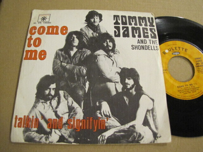 Tommy James and the Shondells come to me 7 45 Ranska 1970