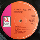 PETER SARSTEDT ~ As Though It Were A Movie ~ LP - pikkukuva 5