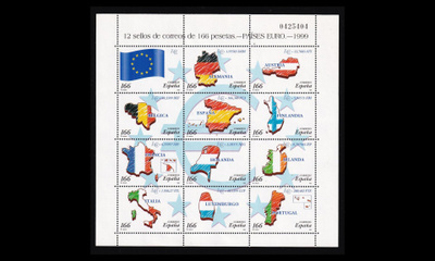 Espanja 3466-77 ** Eurojen käyttöönotto (1999)