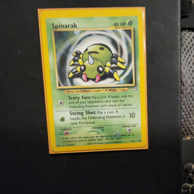 Spinarak #75 Pokemon Neo Genesis card
