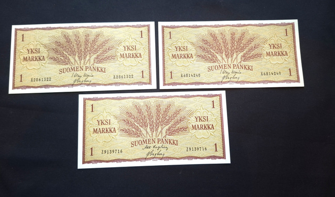 1 Markan setelit 1963 Kunto 8-10