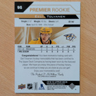2018-19 UD Premier Eeli Tolvanen Rookie Jersey - pikkukuva 2