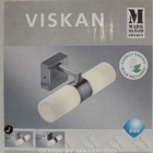 Seinävalaisin Viskan 2lmp (brushed steel, bath, uusi) - pikkukuva 2