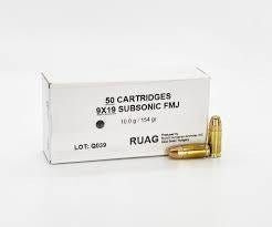 RUAG 9mm deaktivoitua patruunaa