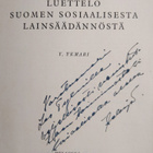 Y. Temari : Luettelo Suomen sosiaalisesta lainsäädännöstä... - pikkukuva 3