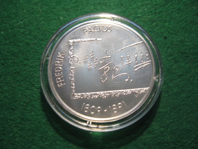Suomi 10e hopea juhlaraha Fredrik Pacius - 2009