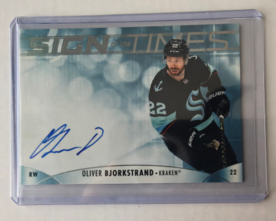 Oliver Björkstrand 2025-26 SP Authentic Sign Of The Times