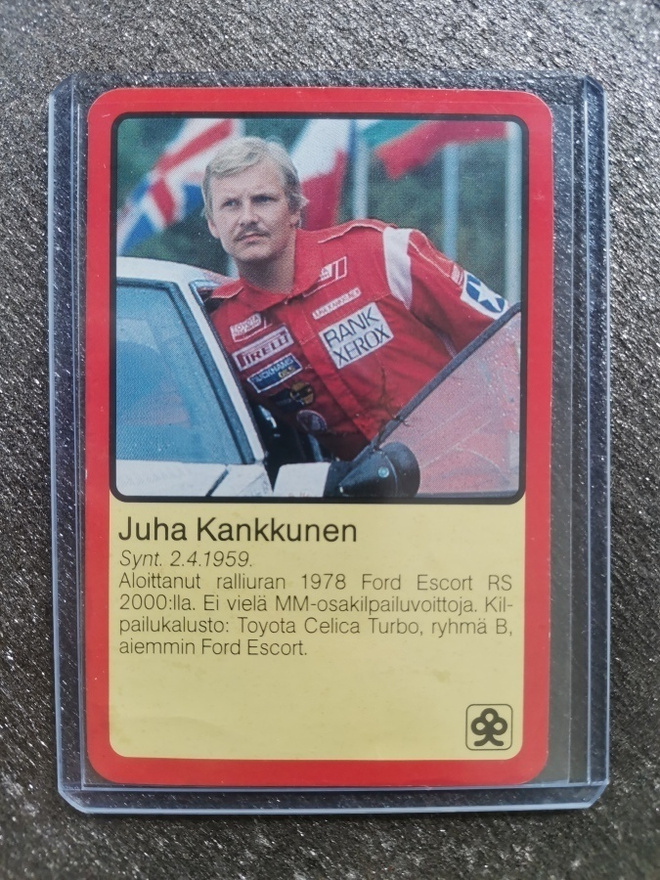 1985 Säästöpankki keräilysarja Juha Kankkunen