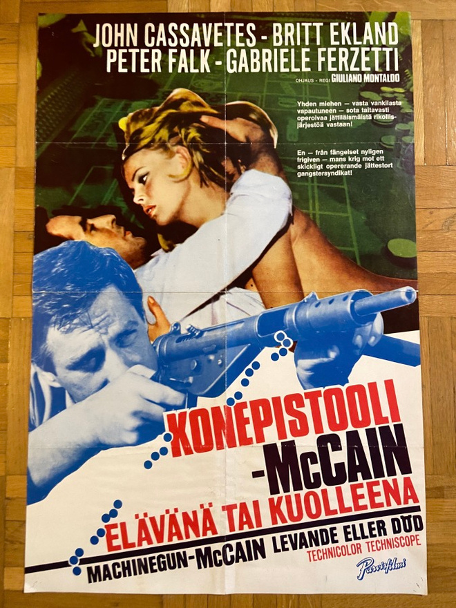 Vanha elokuvajuliste: Konepistooli-McCain