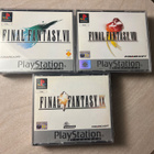 Final Fantasy VII, VIII ja IX PS1 Platinum CIB - pikkukuva 1