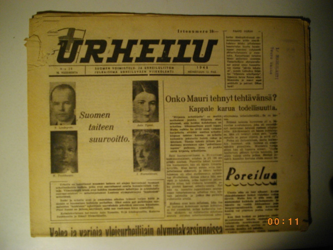 Urheilu lehti Nro 28/1948 (9.11)