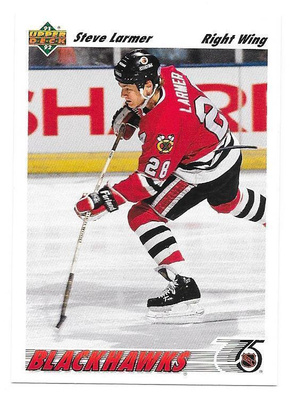 1991-92 Upper Deck #257 Steve Larmer Chicago Blackhawks