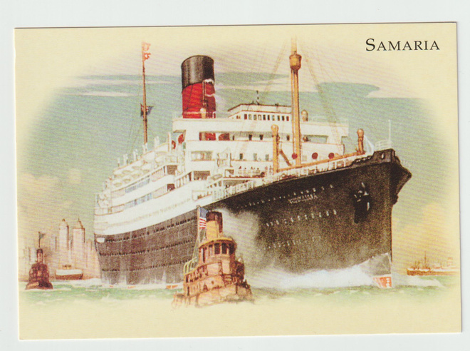 SAMARIA  Cunard Ocean Liners  No 153 (R)