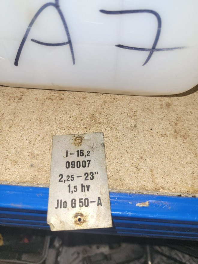 vanha mopo tyyppikilpi ILO G 50 A