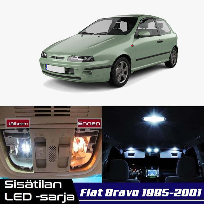 Fiat Bravo (182) Sisätilan LED-sarja 7-osainen