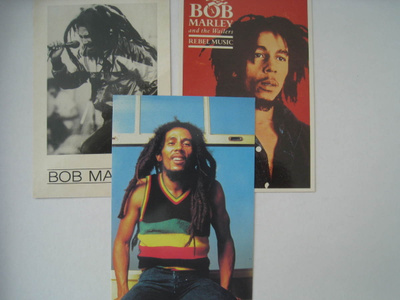 pk fanikuva Bob Marley 3 kpl - kulkematon postikortti