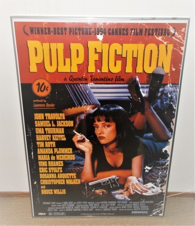PULP FICTION MOVIE POSTER + KEHYS