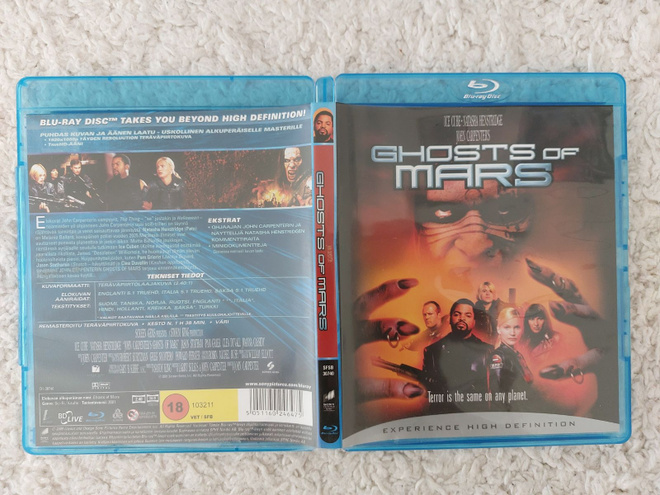 Ghosts Of Mars (SUOMI KANNET) Blu Ray