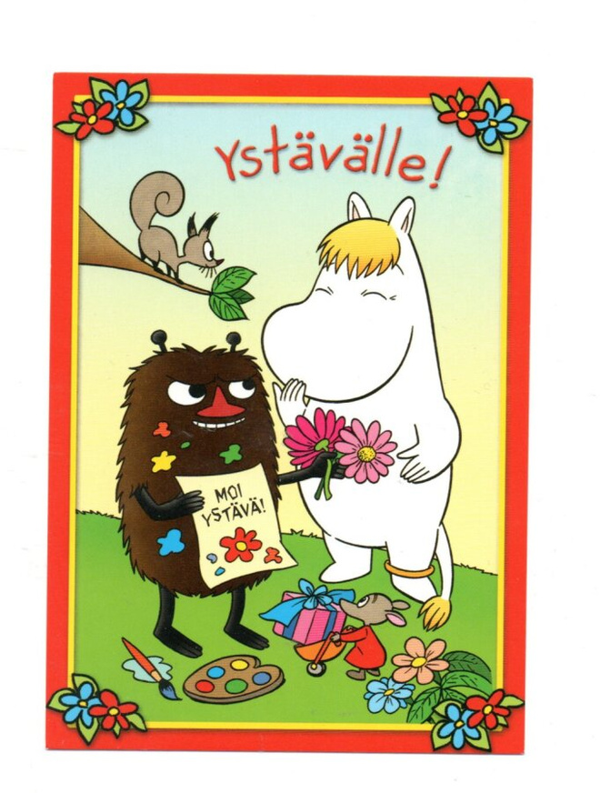 MOI YSTÄVÄ ...°"YSTÄVÄLLE!°"-KORTTI / (Karto) Muumi