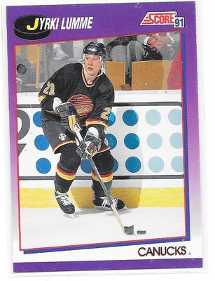 1991-92 Score #242 Jyrki Lumme Vancouver Canucks