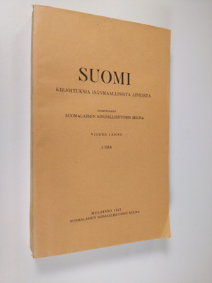Suomi : kirjoituksia isänmaallisista aineista. Viides jak...