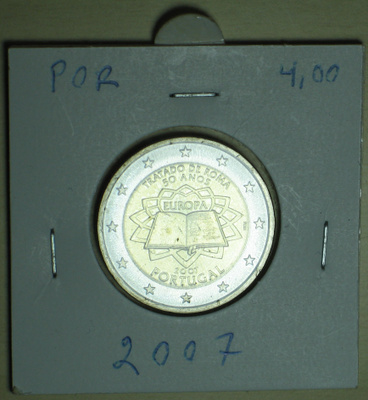 2007 Portugal 2 euro Aihe : Rooman sopimus kulkematon