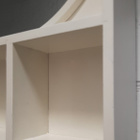 Vintage hylly lokerikoilla pyöreällä peilillä - pikkukuva 4