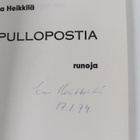 Eeva Heikkilä : Pullopostia : runoja (signeerattu) - pikkukuva 2