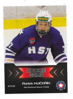2018-19 Tsekki 2.liga Rookie Gems # Radek Kucerik ex Ässät