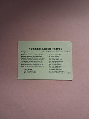 Turkkilainen tango.