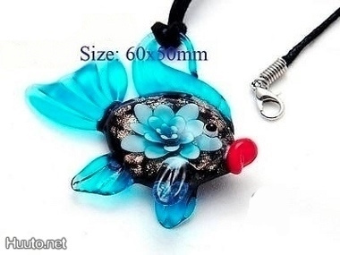 1135 .. Murano Käsityö Lampwork Taidelasi .. Kaulakoru
