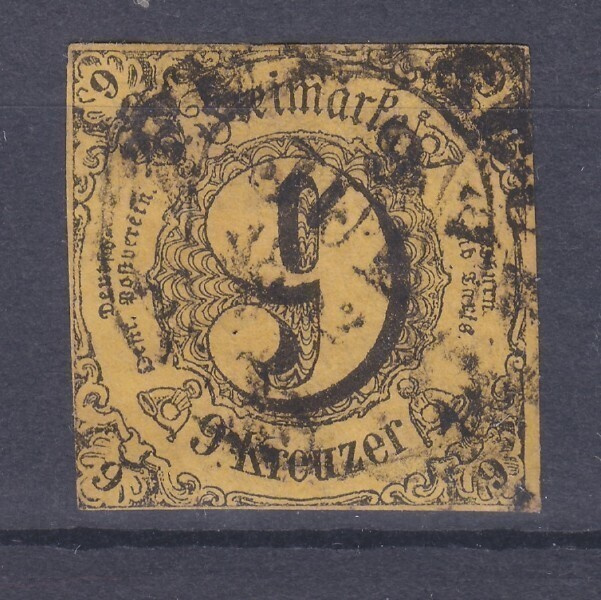 Saksa vanhat valtiot  Thur und Taxis 1852 Mi 10