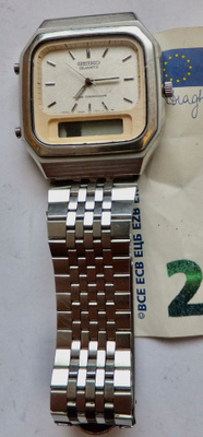 VANHA Kello Seiko Alarm Chronograph Water Resistant