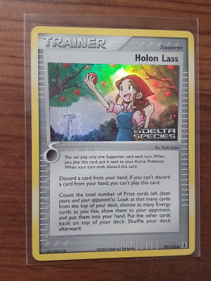 Pokemon Holon Lass 92/113 Holo stamped