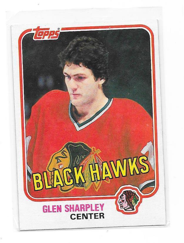 1981-82 Topps #76 Glen Sharpley Chicago Blackhawks