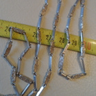 Kaulaketju 71,5cm Hopea 1980-luv - pikkukuva 3