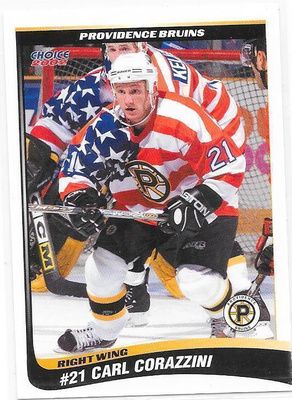 2001-02 Providence Bruins #14 Carl Corazzini ex- Pelicans