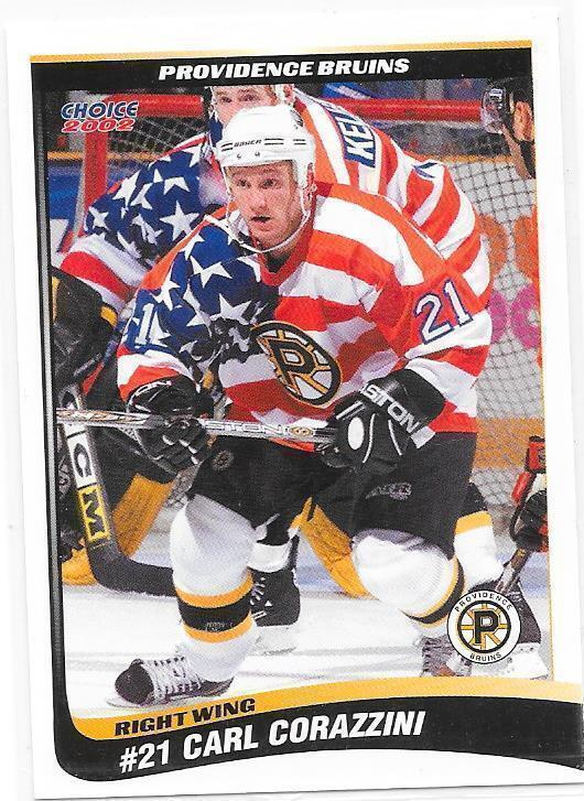 2001-02 Providence Bruins #14 Carl Corazzini ex- Pelicans