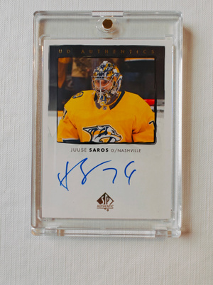Juuse Saros - 22-23 SP UD Authentics Autograph