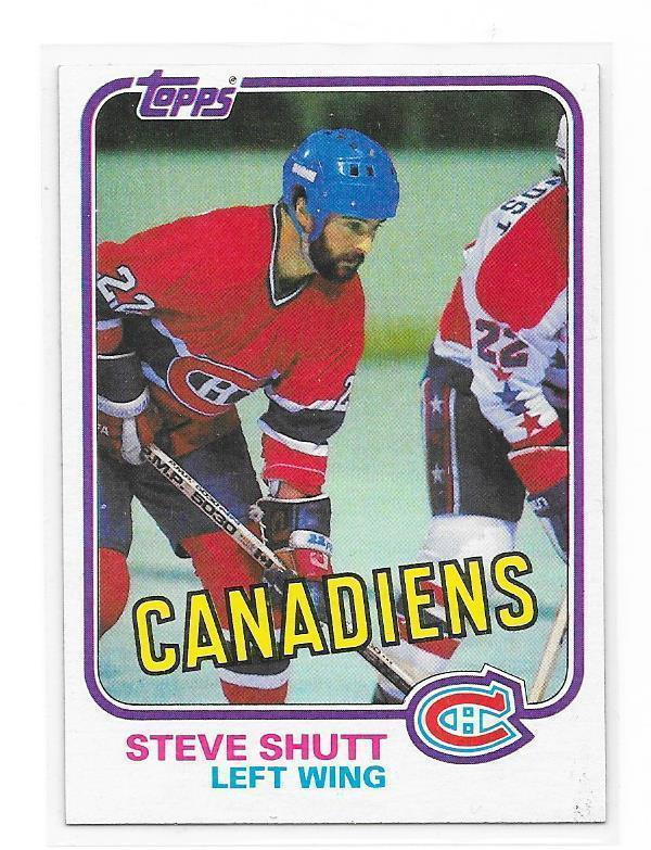 1981-82 Topps #34 Steve Shutt Montreal Canadiens
