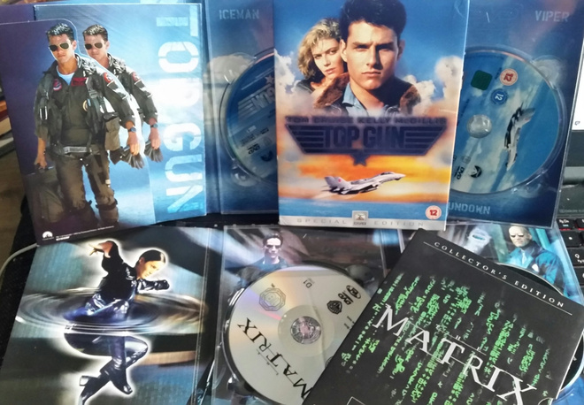 Matrix ja Top gun erikoiset versiot -4 DVD