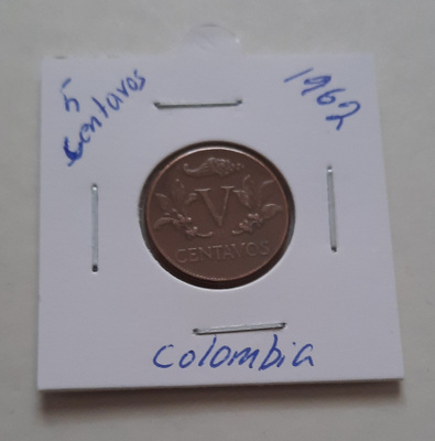 Kolumbia 5 centavos 1962
